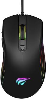 Gaming Mouse 7200DPI Programmable 7 Buttons RGB Backlit USB Wired Optical Mouse Gamer for PC Computer Laptop HV-MS762
